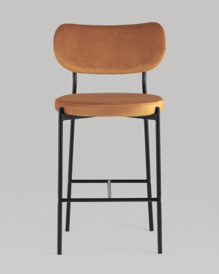 Стул полубарный Барбара велюр терракотовый фото Стул полубарный Барбара велюр терракотовый. Фото №5