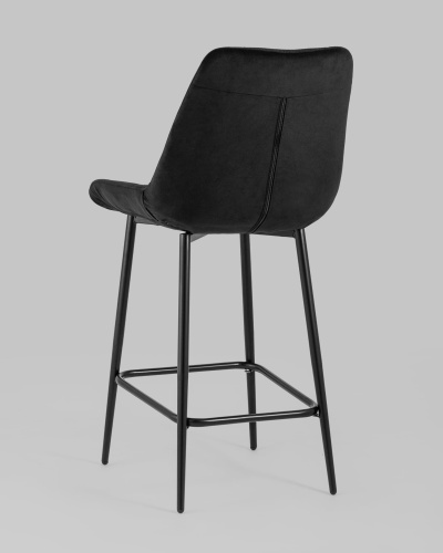 Стул полубарный Флекс велюр черный. Фото №7