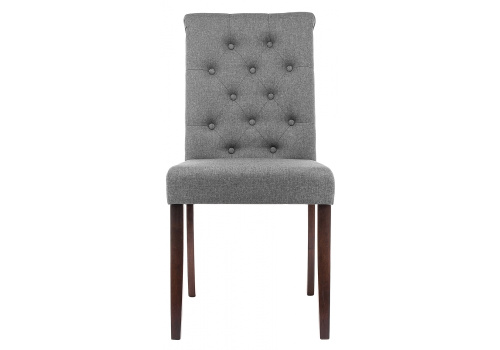 Стул деревянный Amelia dark walnut / fabric grey. Фото №5