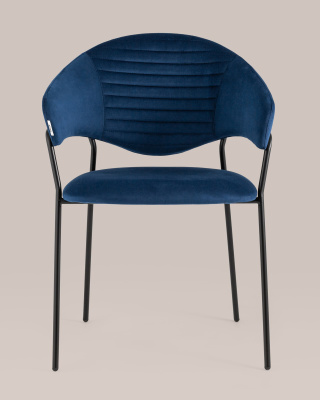 Стул Алексис велюр синий фото Стул Алексис велюр синий. Фото №5