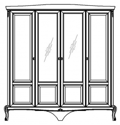 Шкаф для одежды Мокко ММ-316-01/04 (с зеркалом) фото Шкаф для одежды Мокко ММ-316-01/04 (с зеркалом). Фото