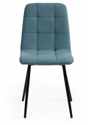 Стул CHILLY MAX  Велюр/металл , 45 х 59 х 88 см , темно-бирюзовый 22/черный  (поставляется по 2 шт) фото Стул CHILLY MAX  Велюр/металл , 45 х 59 х 88 см , темно-бирюзовый 22/черный  (поставляется по 2 шт). Фото №2