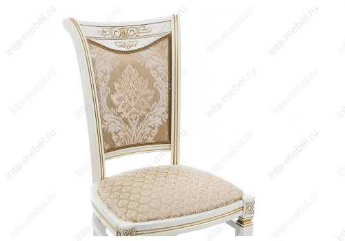 Стул деревянный Mariano молочный патина. Фото №6