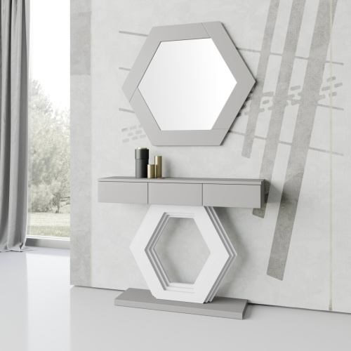 Консоль NORA 677 Piedra mate/Blanco mate. Фото №2