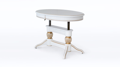 Стол Лира 11 (трансформер) с патиной (резная нога). Фото №5