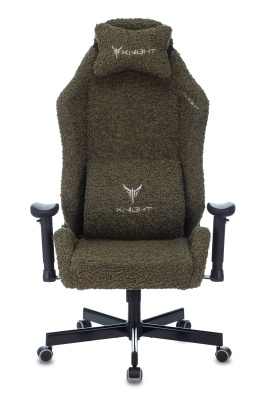 Кресло игровое Knight T1 хаки экомех с подголов. крестовина металл. Фото №5