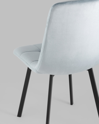 Стул Chilly велюр серо-голубой. Фото №8