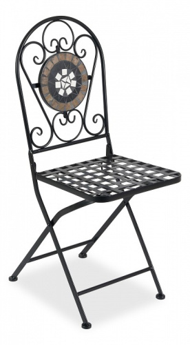 Стул Secret de Maison VICENZA (mod. PL08-7451RV) металл, 36*35*91 см, черный /плитка калейдоскоп (поставляется по 2 шт). Фото №1