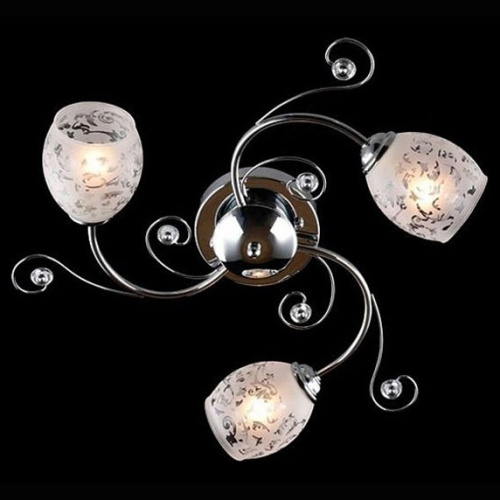 Потолочная люстра Eurosvet Roksana 9677/3 хром. Фото №1