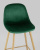 Стул барный Валенсия велюр зеленый ножки цвет дерево. Фото №9