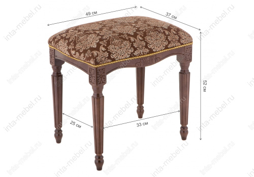 Банкетка Беттино орех / шоколад. Фото №3