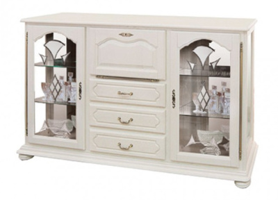 Тумба-витрина Давиль ММ 126-34 стекло декор фото Тумба-витрина Давиль ММ 126-34 стекло декор. Фото №3