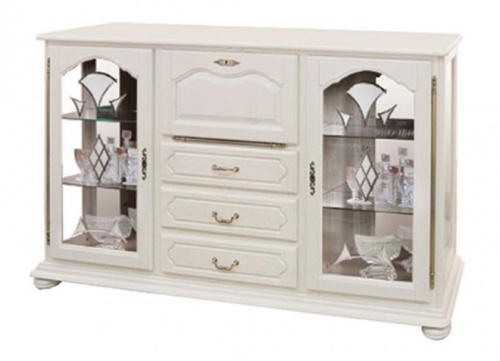 Тумба-витрина Давиль ММ 126-34 стекло декор. Фото №3