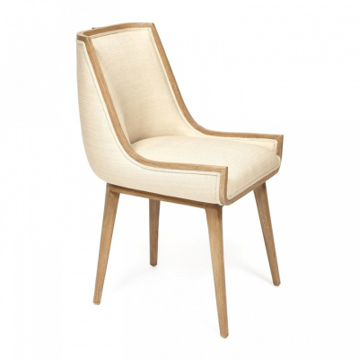 Кресло Secret de Maison BUGATTI ( mod. 20-35) красное дерево/ткань хлопок, 50*58*84 см, Античный дуб/ткань бежевая, ткань FP 028. Фото №2