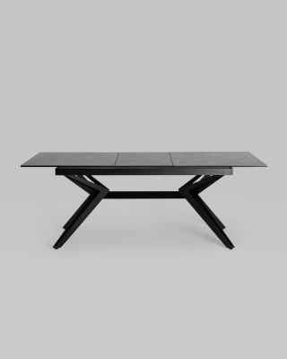 Стол обеденный Олимпия раскладной 160-210*90 керамика темная. Фото