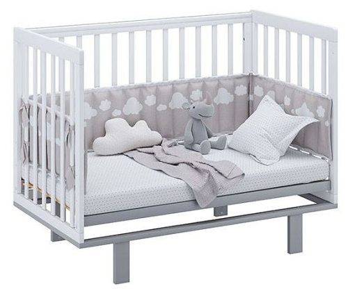Кроватка Polini Kids Simple 340, белый. Фото №3