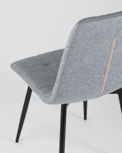 Стул Вольт рогожка серо-голубой. Фото №8