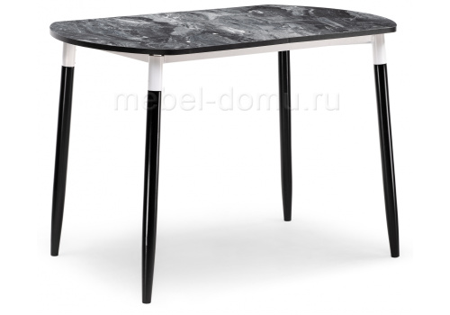 Стол деревянный раскладной Гуанг гранит темный / черный. Фото №1