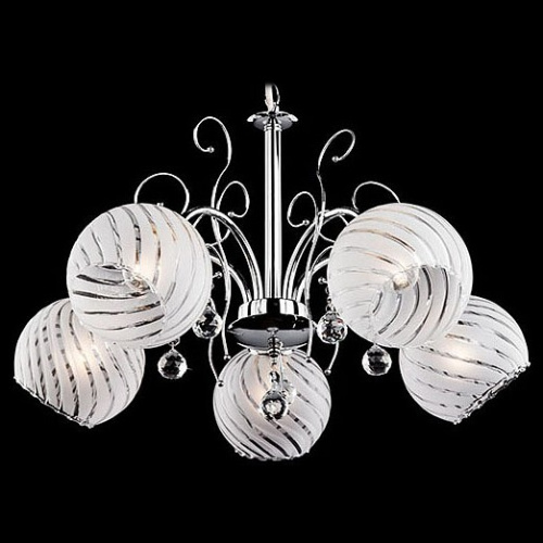 Подвесная люстра Eurosvet Lotos 30002/5 хром. Фото №1