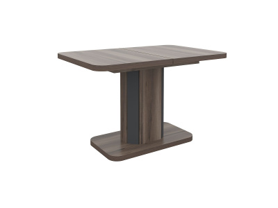 Стол раскладной А56 120/160x80 см вяз каменный/графит. Фото №3