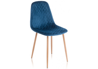 Стул Capri dark blue / wood фото Стул Capri dark blue / wood. Фото №2
