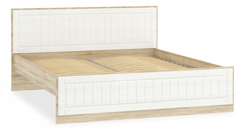 Кровать Оливия НМ 040.34-03 (1800), Белое дерево, Дуб Сонома. Фото №1