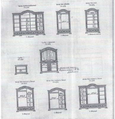 Шкаф для платья и белья Босфор-Премиум ГМ 6219. Фото